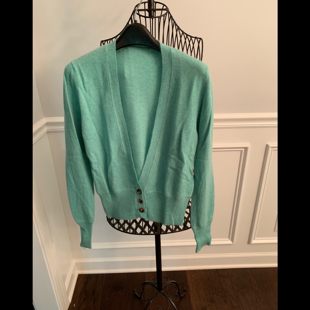Scottish green cardigan